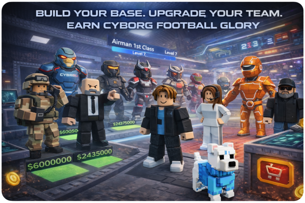 Cyborg Football steal game avatars