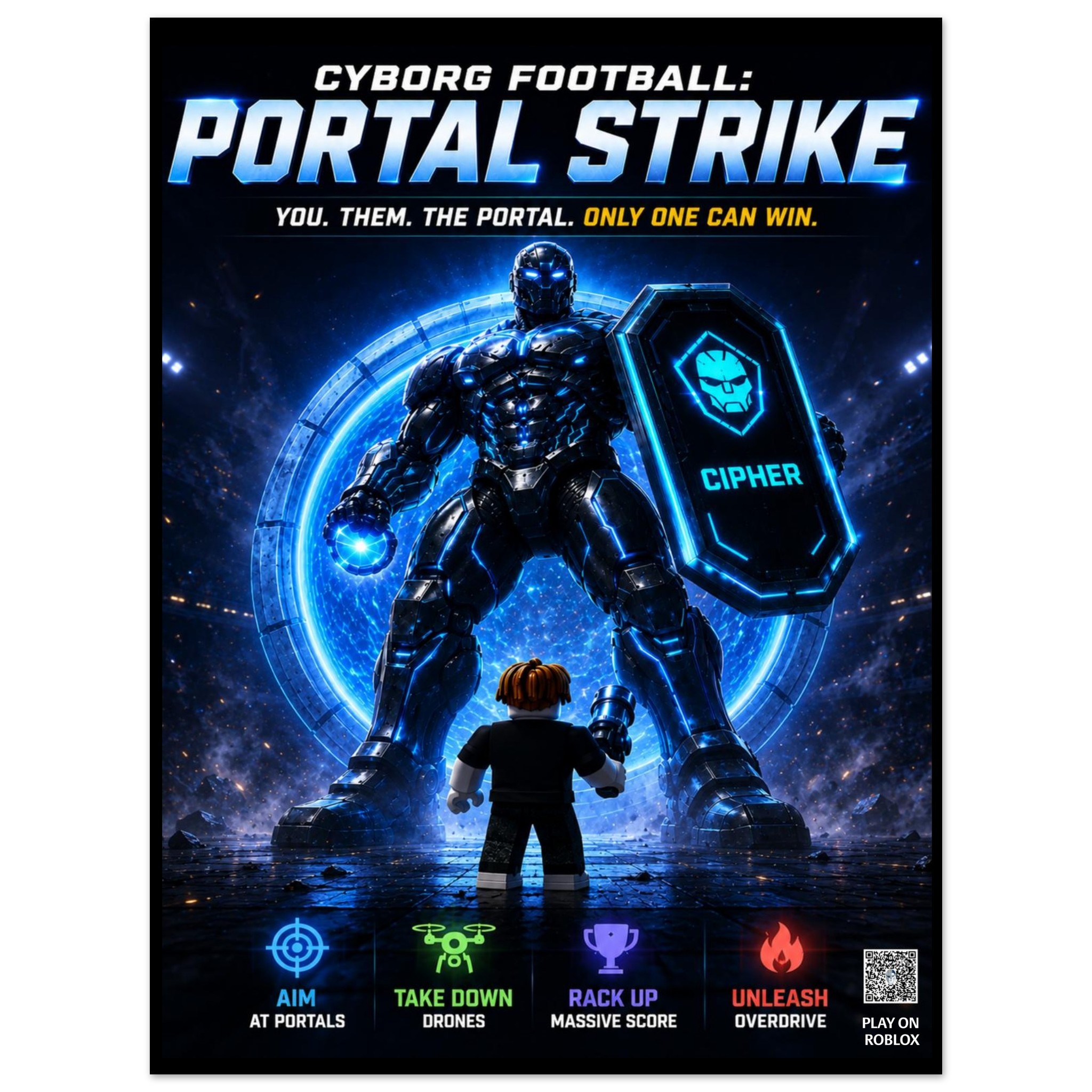 Official Poster:  Cyborg Football: Portal Strike